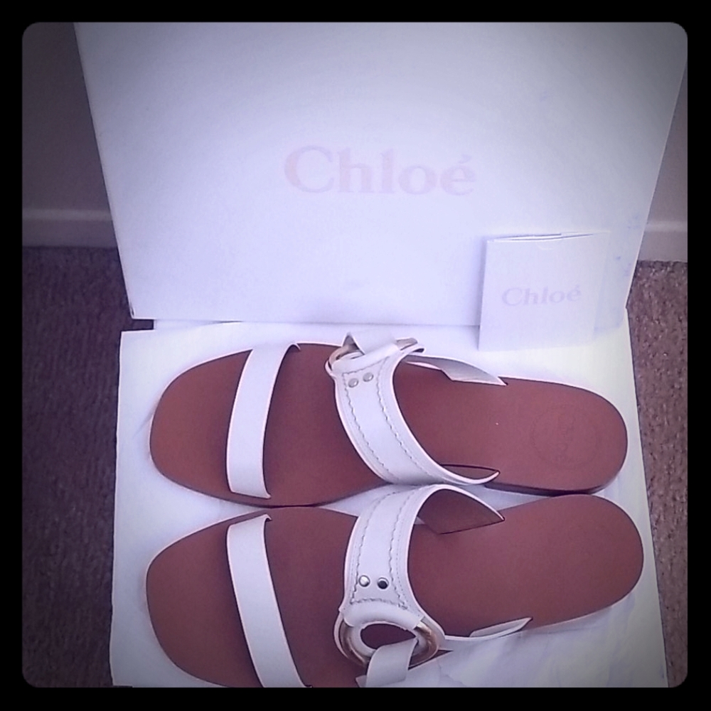 Chloe Demi Two Band Flat Sandals